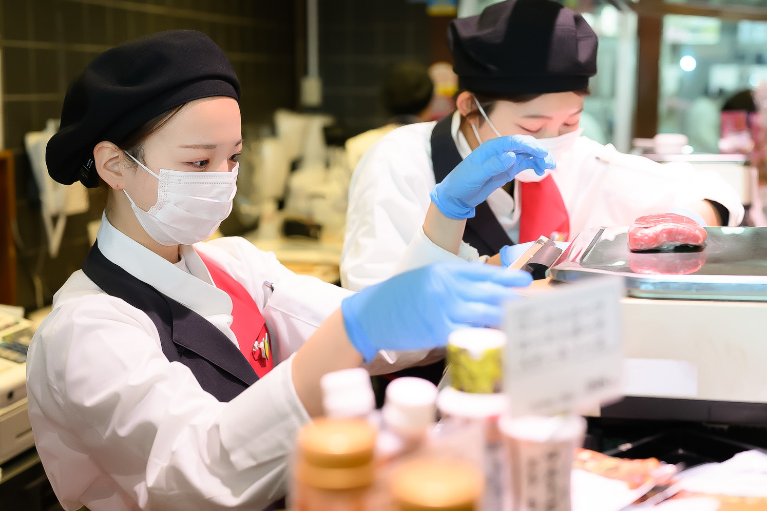 精肉「日山」では、